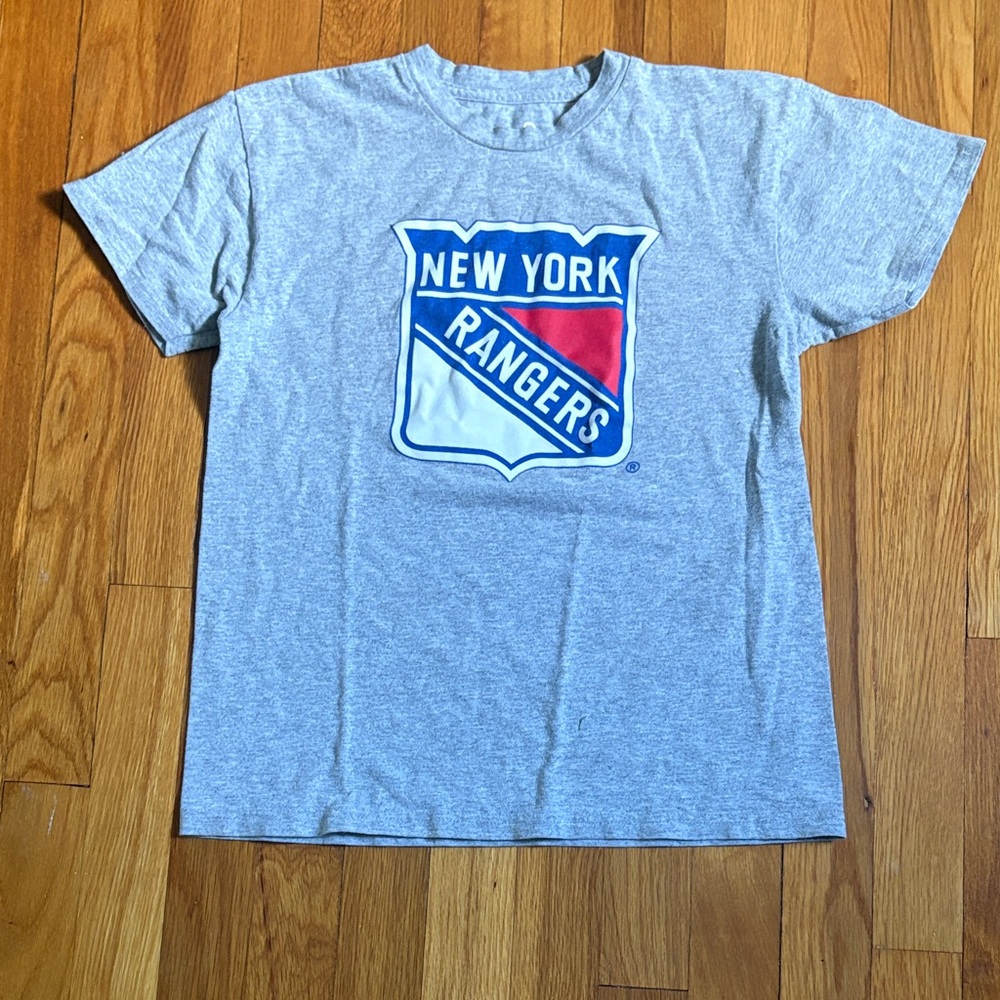 New York Rangers Gray Logo Tee